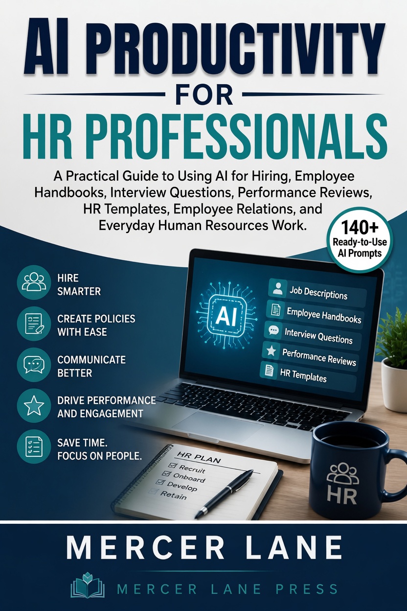 Cover of AI Productivity for HR Professionals by Mercer Lane